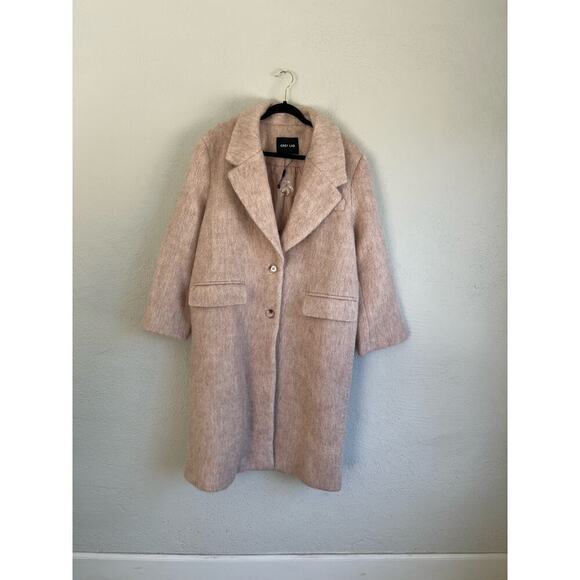 Anthropologie Grey Lab Woman Oversize Longline Wool Blend Coat, Size Med… - Picture 3 of 13